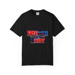 Freedom & Unity Patriotic T-Shirt — Red, White & Blue Graphic Tee
